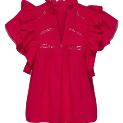 ONLY dame bluse ONLSUNNY - High risk red Best