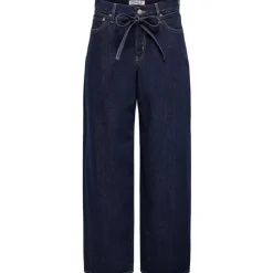 ONLY DAME BUKSER ONLGIANNA - Dark Blue Denim Rinse Online