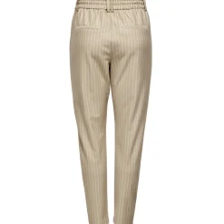 ONLY dame bukser ONLPOPTRASH STRIPE - Humus W. CLOUD DANCER New