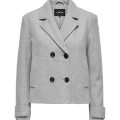 ONLY dame jakke ONLFREJA - LIGHT GREY MELANGE MELANGE Best