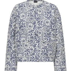 ONLY dame jakke ONLHALLIE - Cloud Dancer BLUE TILE PRINT