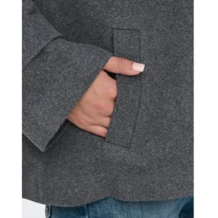 ONLY dame jakke ONLMAISY - Dark Grey Melange Black lining