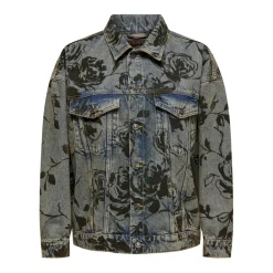 ONLY dame jakke ONLMOTT - Medium blue denim Sale