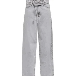 ONLY DAME JEANS ONLGIANNA - Light Grey Denim Bleached Best