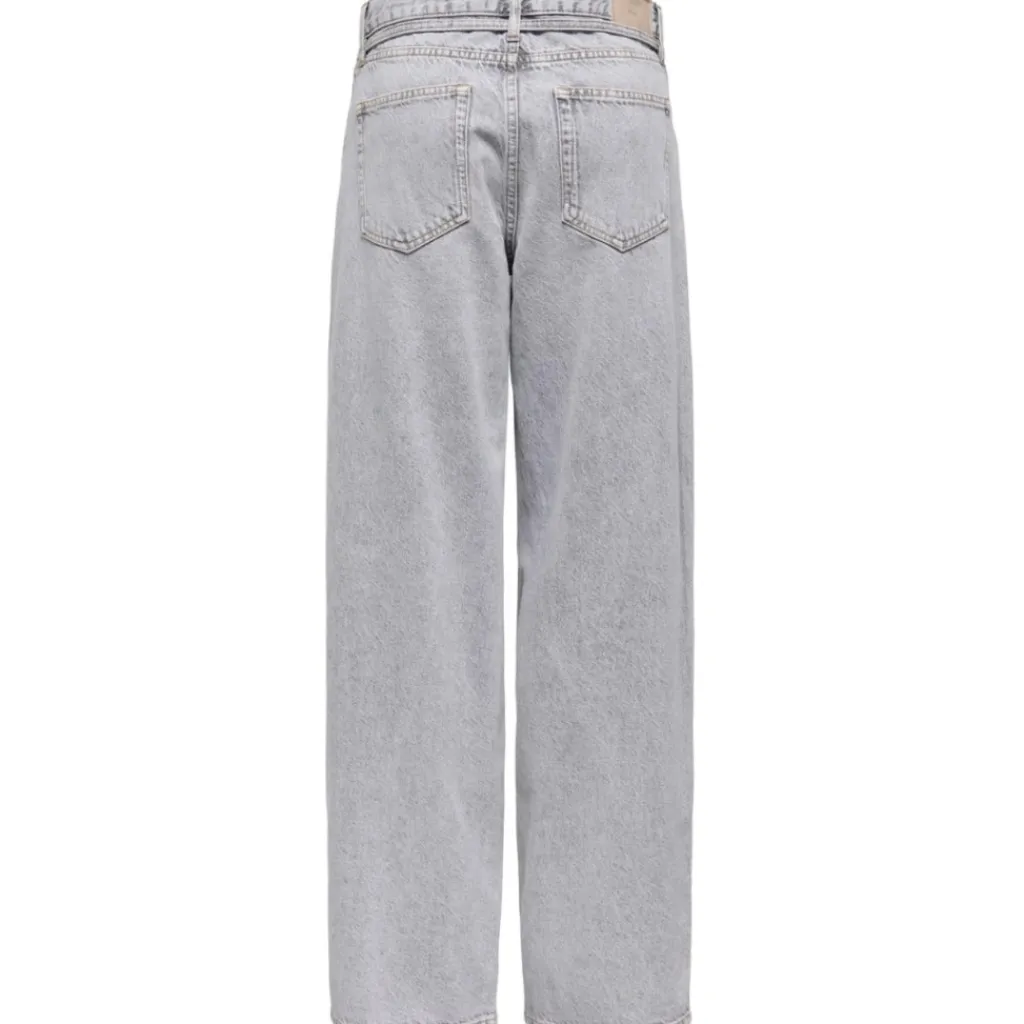 ONLY DAME JEANS ONLGIANNA - Light Grey Denim Bleached Best