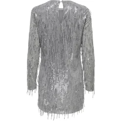 ONLY dame kjole ONLANIKA - Vapor Blue SILVER SEQUINS