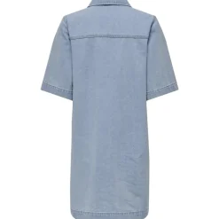 ONLY dame kjole ONLBELLE - Light Blue Denim Outlet