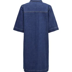 ONLY dame kjole ONLBELLE - Dark Blue Denim Best