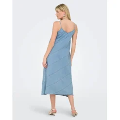 ONLY DAME KJOLE ONLDIA - Light Blue Denim Clearance
