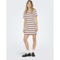 ONLY dame kjole ONLEVIE - Antique White Navy blazer+ruby wine Best