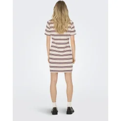 ONLY dame kjole ONLEVIE - Antique White Navy blazer+ruby wine Best