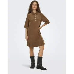 ONLY dame kjole ONLGRY - Toasted Coconut New