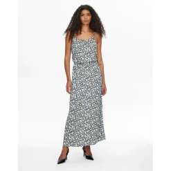 ONLY dame kjole ONLWINNER - Night Sky Flower floor Clearance