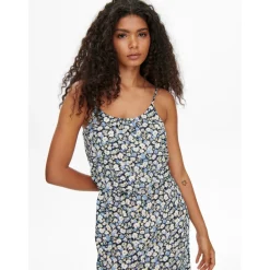 ONLY dame kjole ONLWINNER - Night Sky Flower floor Clearance