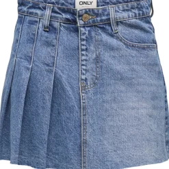 ONLY dame nederdel ONLKADIE - Light Blue Denim Best