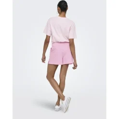 ONLY dame shorts ONLFILUCCA - Fuchsia Pink Checks W BRIGHT WHITE SMALL Sale