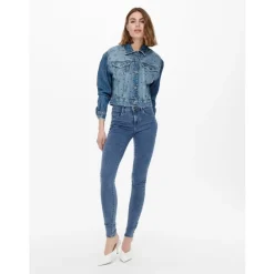 ONLY dame skinny jeans ONLRAIN - Medium blue denim Clearance