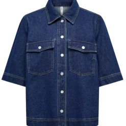 ONLY dame skjorte ONLBELLE - Dark Blue Denim Online