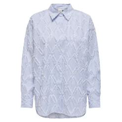 ONLY dame skjorte ONLBENI - Bright White EBB AND FLOW Sale