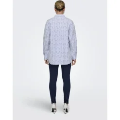 ONLY dame skjorte ONLBENI - Bright White EBB AND FLOW Sale