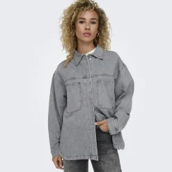 ONLY Dame Skjorte ONLEMMIE - Medium Grey Denim Online