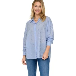 ONLY dame skjorte ONLJULIE - Bright White MEDIUM BLUE Discount