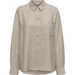 ONLY DAME SKJORTE ONLLINO - Oxford Tan Online