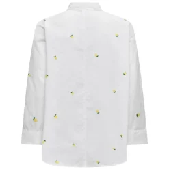 ONLY dame skjorte ONLNEW - Bright White Lemon Best