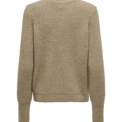 ONLY dame strik ONLCAROLIA - Weathered Teak Melange/White Pearl Best