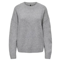 ONLY dame strik ONLRENE - Medium grey melange Discount