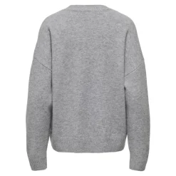 ONLY dame strik ONLRENE - Medium grey melange Discount