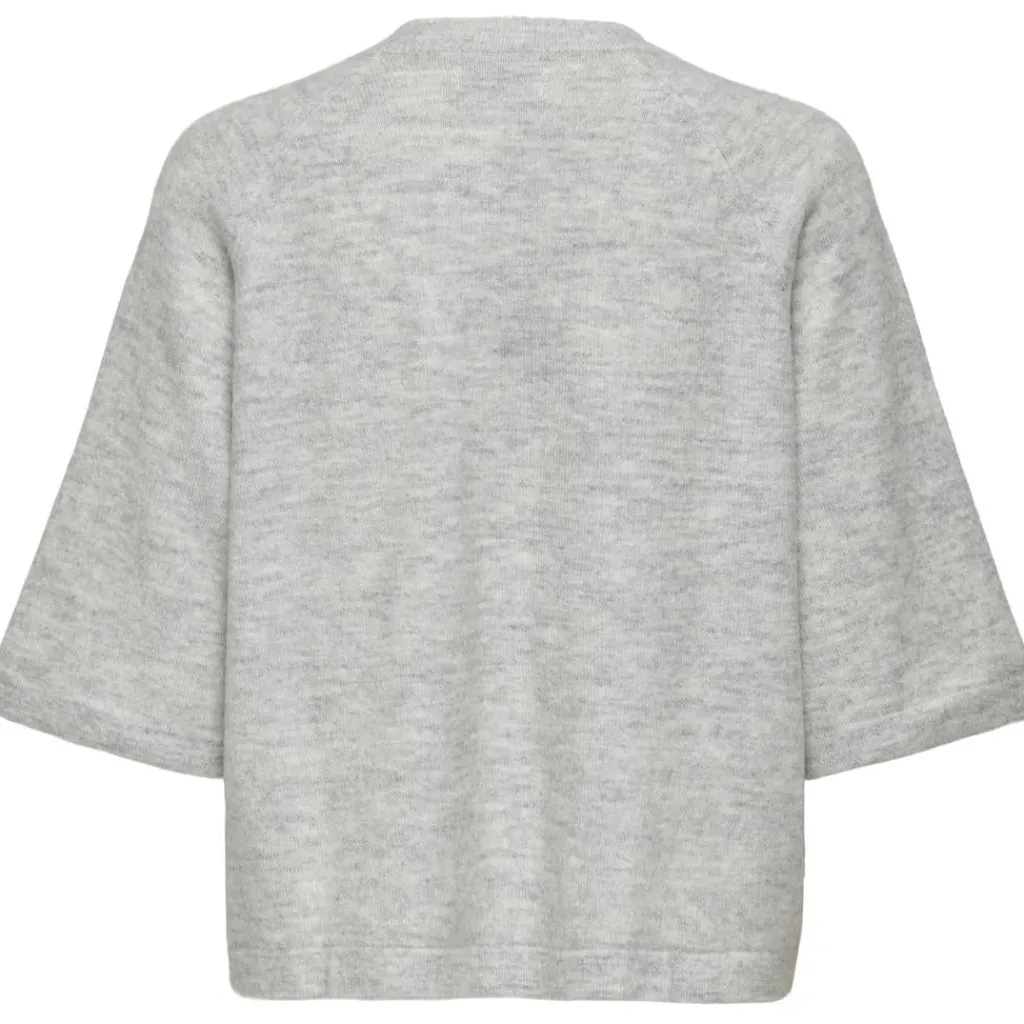 ONLY dame strik ONLSIMONI - Light Grey Melange Hot