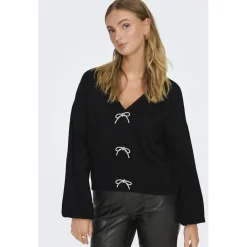 ONLY dame strik trøje ONLDONNA - Black Online