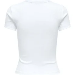 ONLY DAME TOP O-NECK ONLVAL - Bright White Discount