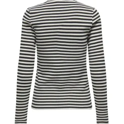 ONLY dame top ONLAIDA - Black White Outlet