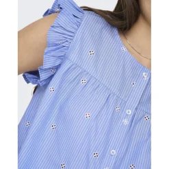ONLY dame top ONLAMANDA - Coronet Blue WHITE New