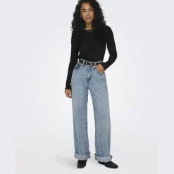 ONLY dame top ONLCARLOTTA - Black Discount