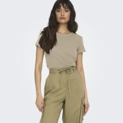 ONLY dame top ONLCARLOTTA - Humus Hot