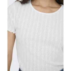 ONLY dame top ONLCARLOTTA - White Discount