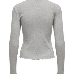 ONLY dame top ONLCARLOTTA - Light Grey Melange Online