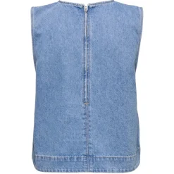 ONLY dame top ONLDORSI - Light Blue Denim Sale