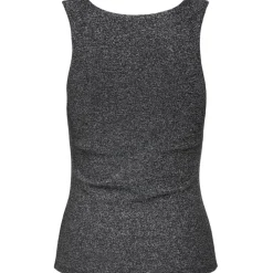 ONLY DAME TOP ONLEA - Black Silver Glitter Outlet