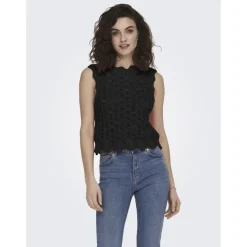 ONLY dame top ONLLUNA - Black Clearance