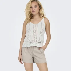 ONLY dame top ONLLYZET - Cloud Dancer New