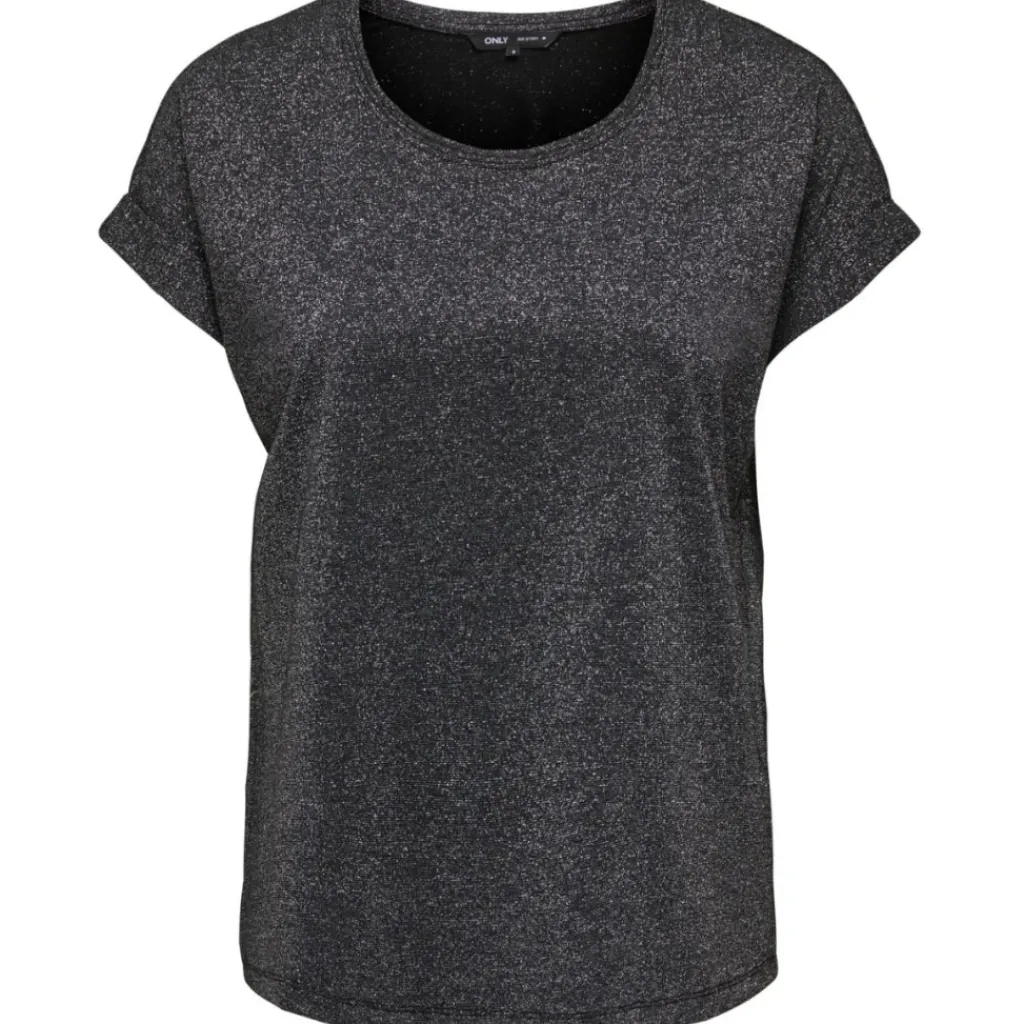 ONLY DAME TOP ONLMOSTER - Black Silver lurex Discount