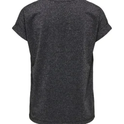 ONLY DAME TOP ONLMOSTER - Black Silver lurex Discount