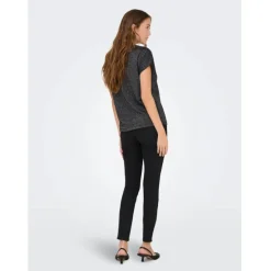 ONLY DAME TOP ONLMOSTER - Black Silver lurex Discount