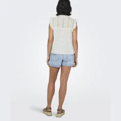 ONLY dame top ONLREVA - Cloud Dancer