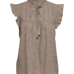 ONLY dame top ONLREVA - Mocha Meringue Best