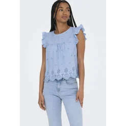 ONLY dame top ONLSILLA - Bel air blue New